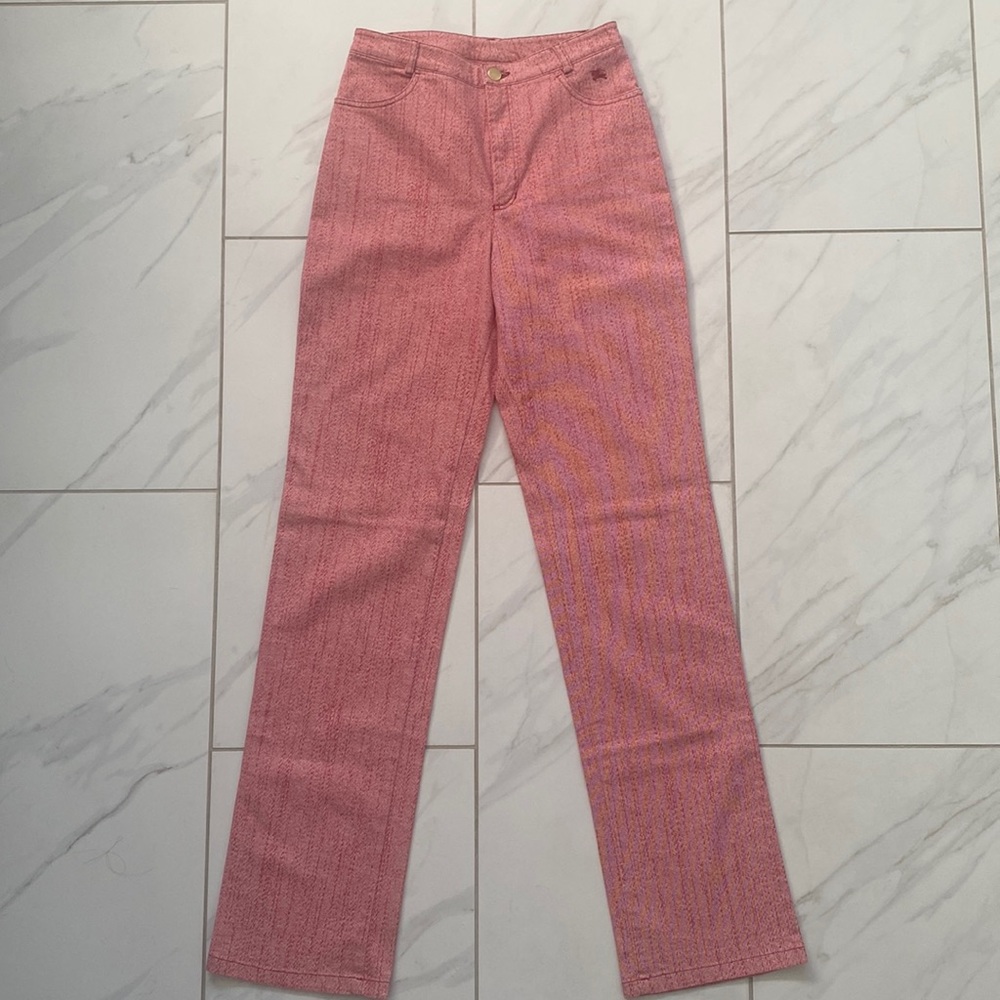 Burberry London mid- rise straight pants